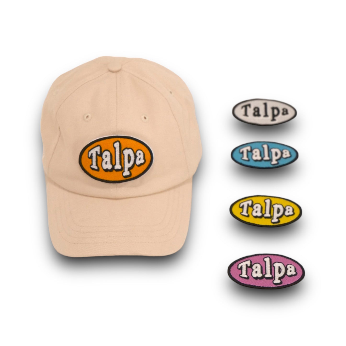 Patch cap beige