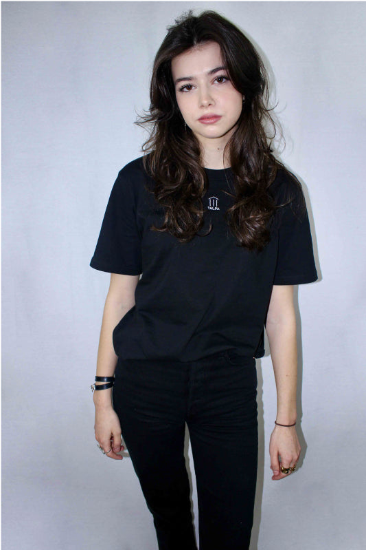 Simple black tee