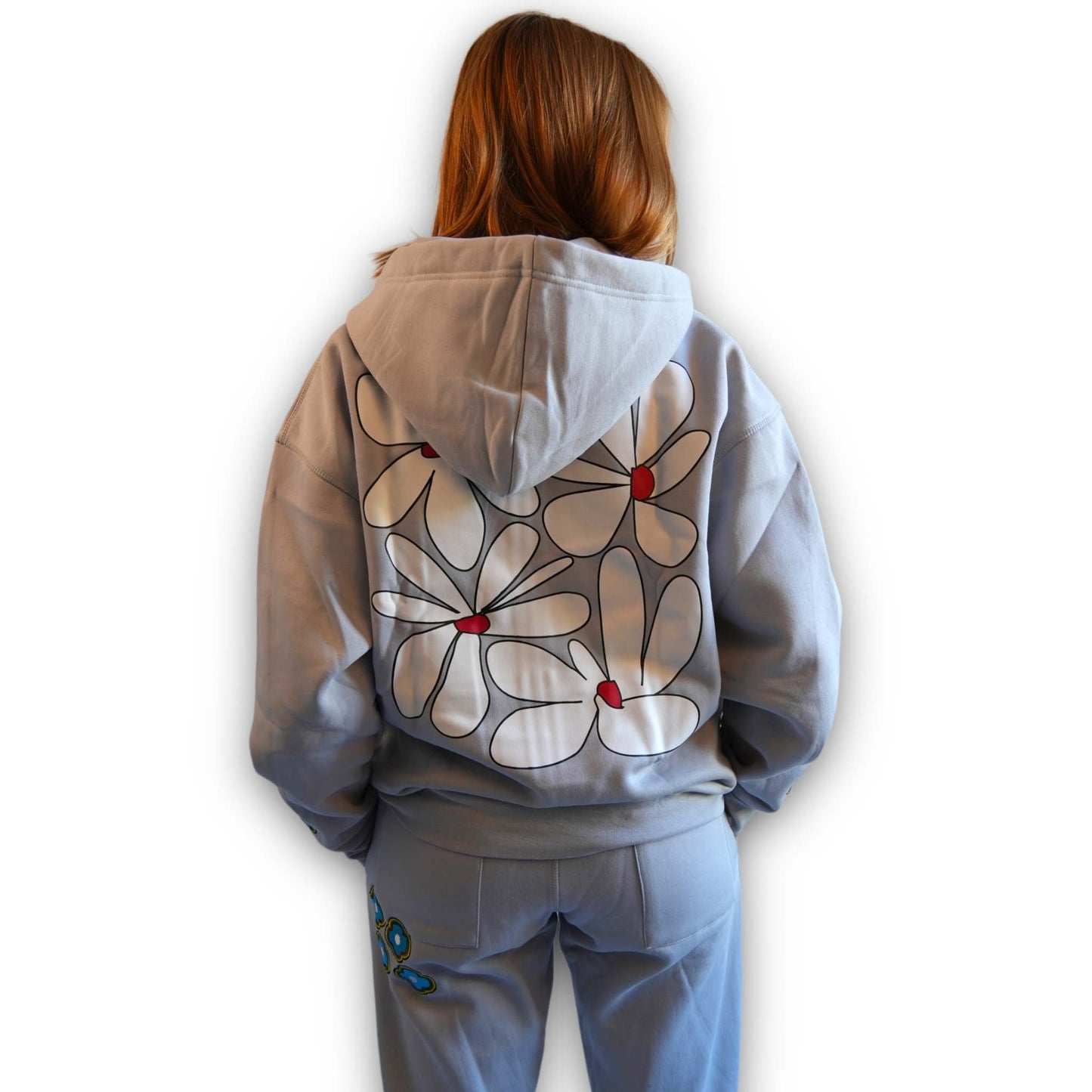Grey zip hoodie