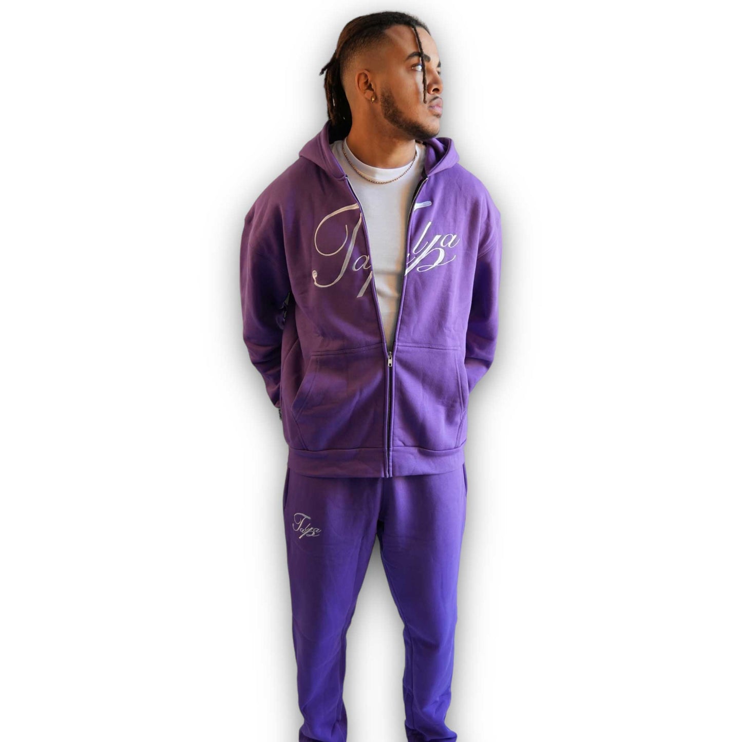 Purple zip hoodie
