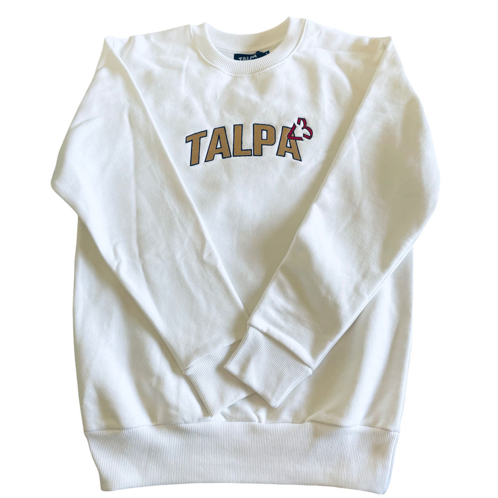 White heavy crewneck <3