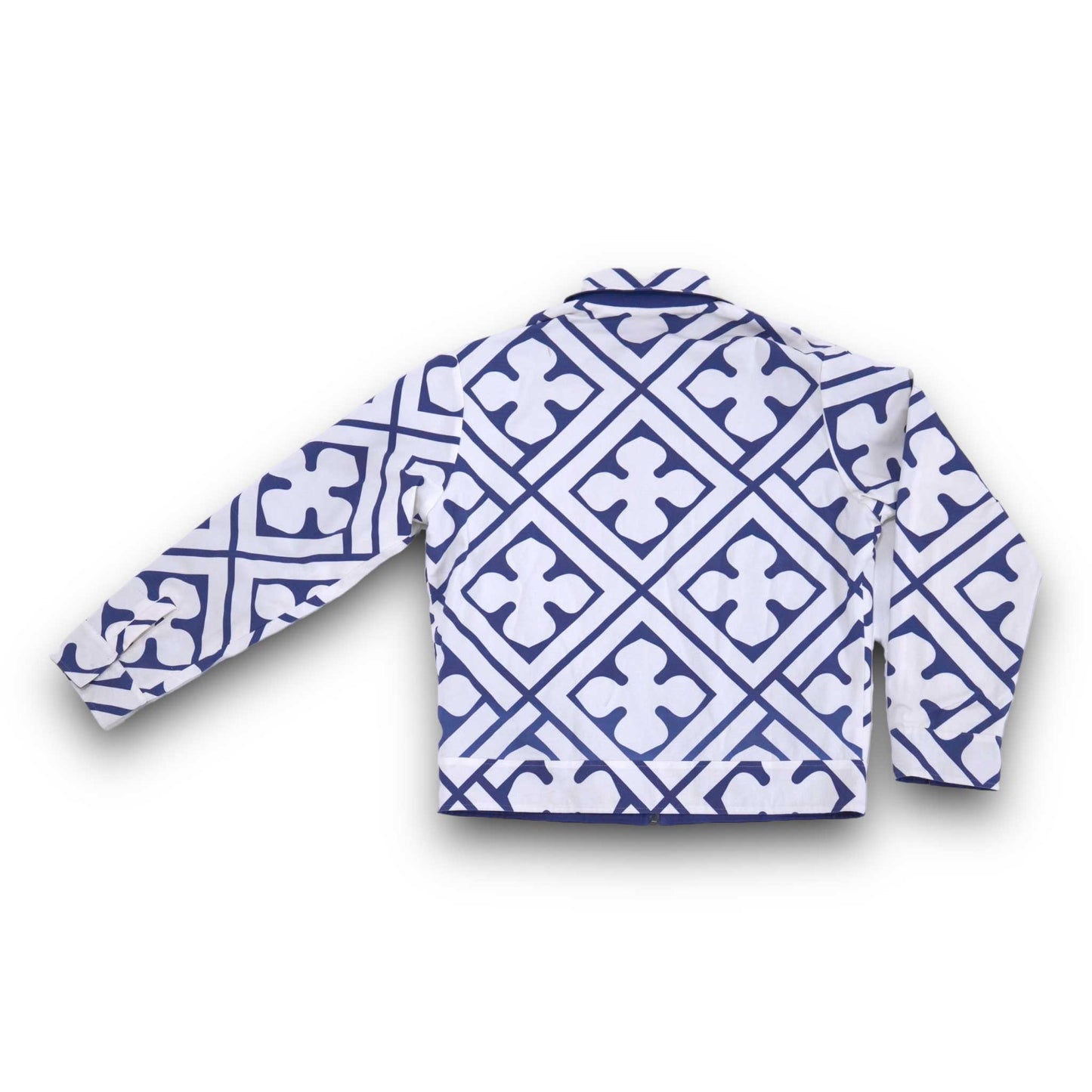 REVERSIBLE BLUE AND WHITE JACKET