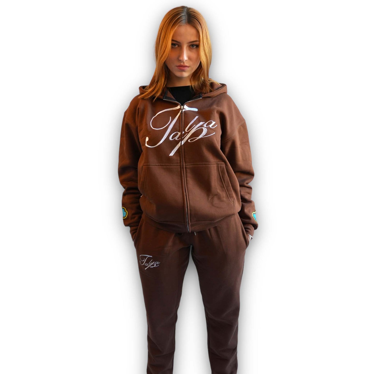 Brown zip hoodie